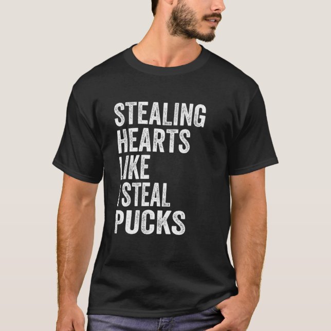 Hjärta som jag stek Puckar Valentines day H T Shirt (Framsida)