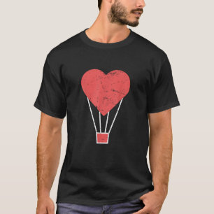 Hjärta Söt Varm Luftballong T Shirt