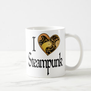Hjärta Steampunk Kaffemugg