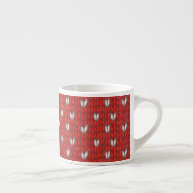 HJÄRTA STICKAD Espressokopp (Höger)
