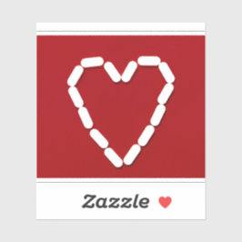 Hjärta. Stoppa depressionen. Skräddarsydda klister Klistermärken