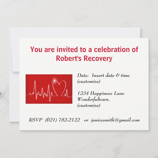 Hjärta - tar en Slickande Behålla om biljettförsäl Inbjudningar (Framsida)