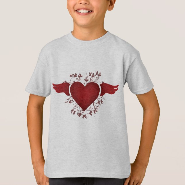 hjärta tee shirt (Framsida)