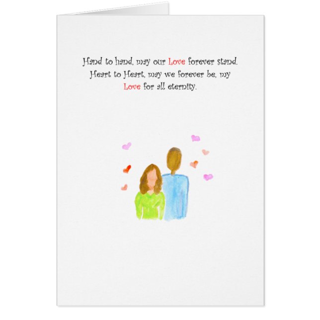 Hjärta till hjärta WF/BM Hälsningskort (Framsidan)