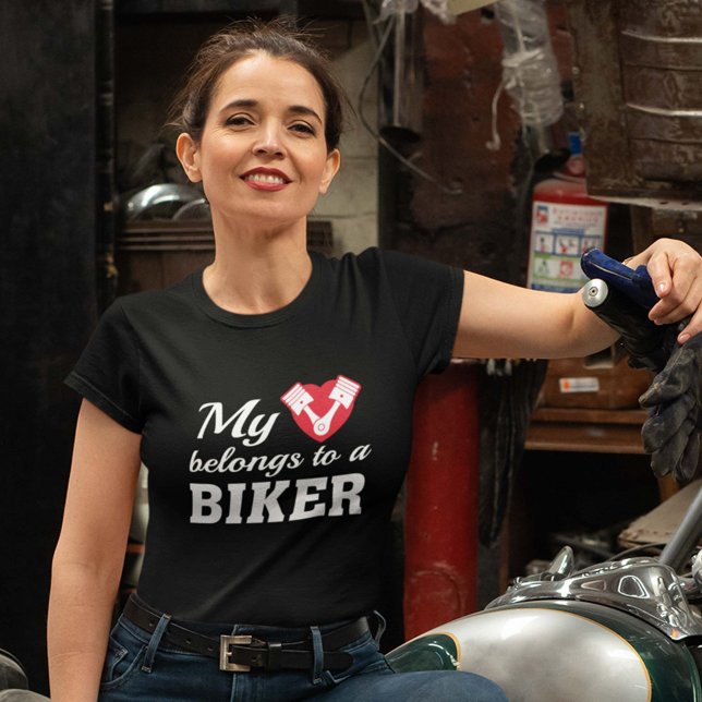 Hjärta Tillhör, Biker Tee (Skapare uppladdad)