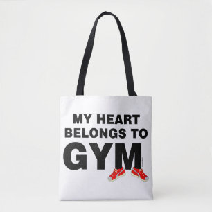 Hjärta Tillhör mot gym Tygkasse