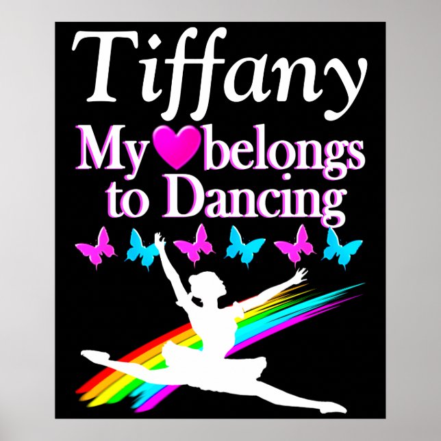 HJÄRTA TILLHÖR TILL BALLET-PERSONLIGEN POSTER (Framsidan)