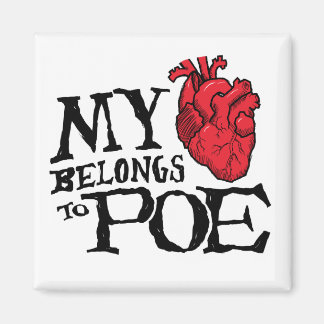 Hjärta Tillhör till poe Magnet
