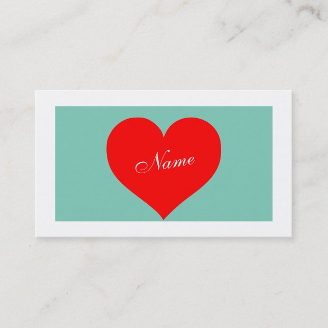 Hjärta Visitkort (Framsida)