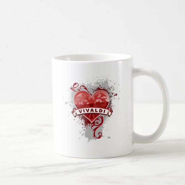 Hjärta Vivaldi Kaffemugg (Höger)