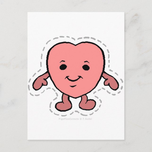 HJÄRTA VYKORT (Framsida)