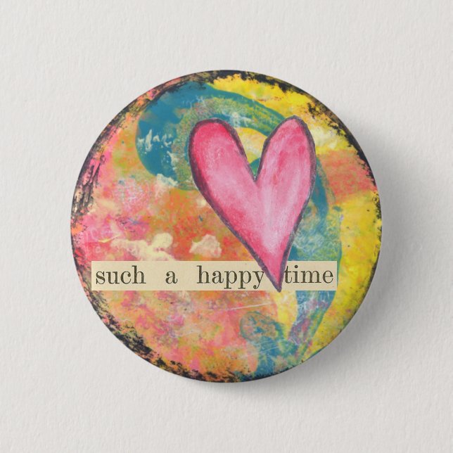 hjärtaabstrakt klämmer fast knäppas knapp (Framsida)