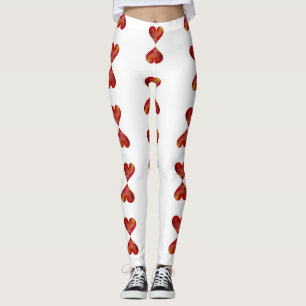 Hjärtaanpassningsbardamasker Leggings