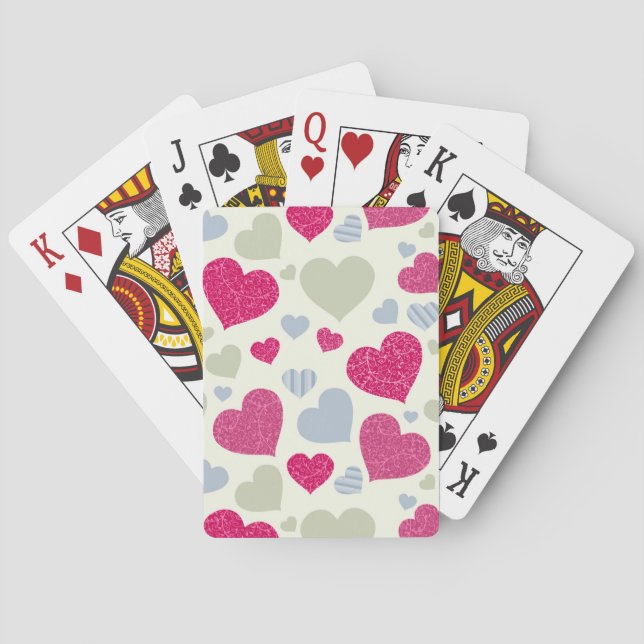 Hjärtabakgrund Casinokort (Baksidan)