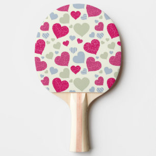 Hjärtabakgrund Pingisracket