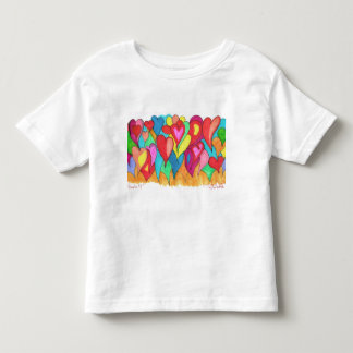 Hjärtaballonger på tshirten 4T Tee Shirt