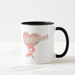 Hjärtaband - Endometrial canceröverlevande Mugg