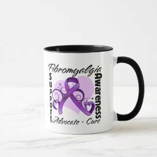Hjärtaband - Fibromyalgiamedvetenhet Mugg