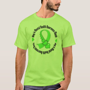 Hjärtabandmaj är mental hälsamedvetenhetmånade t shirt