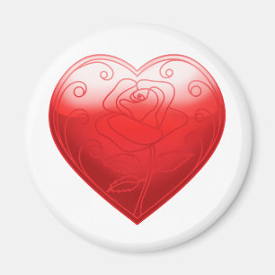 Hjärtablomma Magnet