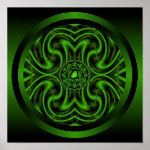 HjärtaChakra Mandala Poster