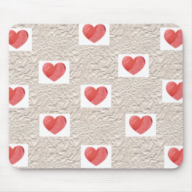 HjärtaCollage Mousepad Musmatta (Framsidan)