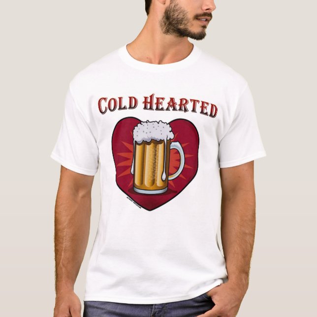 -hjärtad kall tee shirt (Framsida)