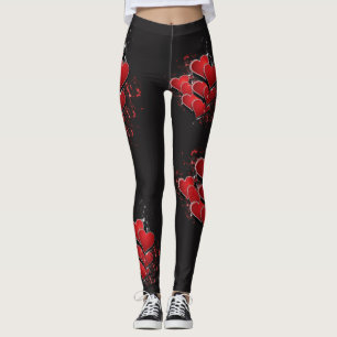 Hjärtadesign Leggings