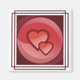 Hjärtadesignmagnet Magnet