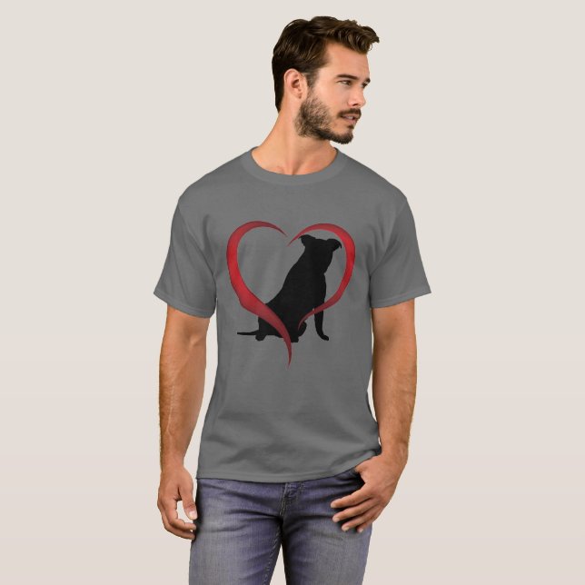 Hjärtafullt av "Pitties ", Tee Shirt (Hel framsida)