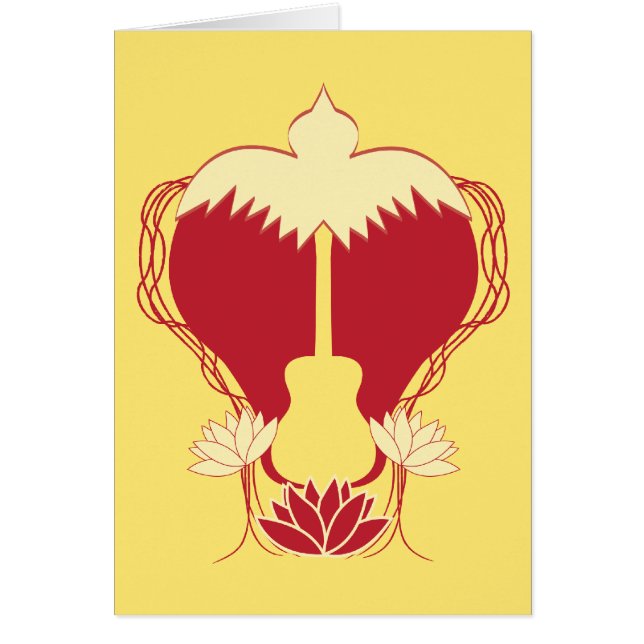 Hjärtagitarrande OBS Kort (Framsidan)