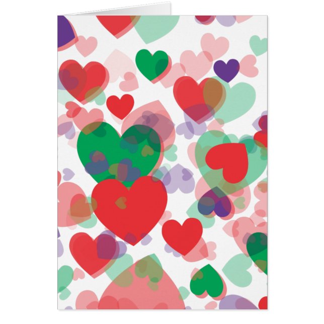 Hjärtahjärtor Hälsningskort (Framsidan)
