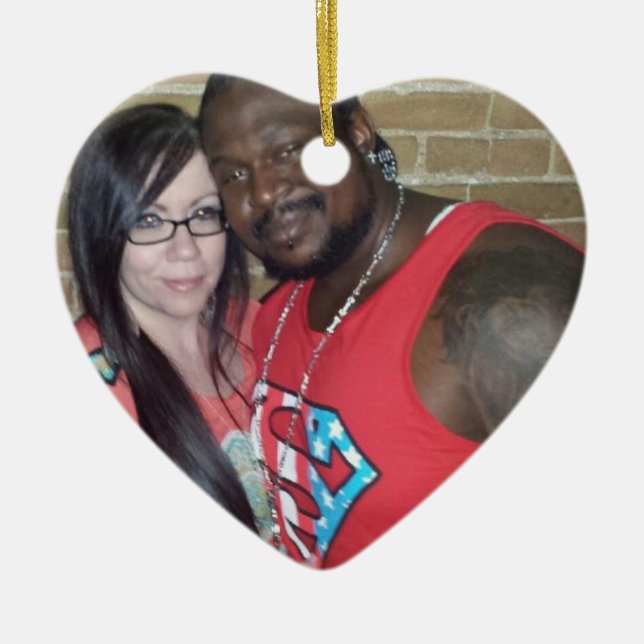 Hjärtajulprydnad Julgransprydnad Keramik (Framsidan)