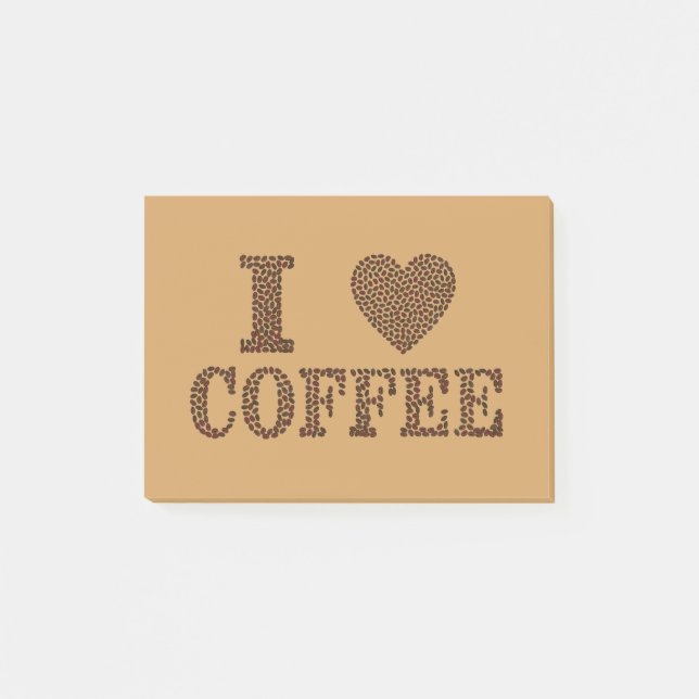 Hjärtakaffebönor Post-it Block (Framsida)