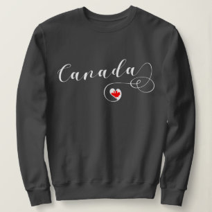HjärtaKanada tröja, kanadensisk flagga Tee Shirt
