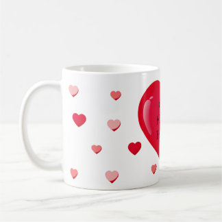 hjärtakärlek formar den härliga muggen för den bra kaffemugg