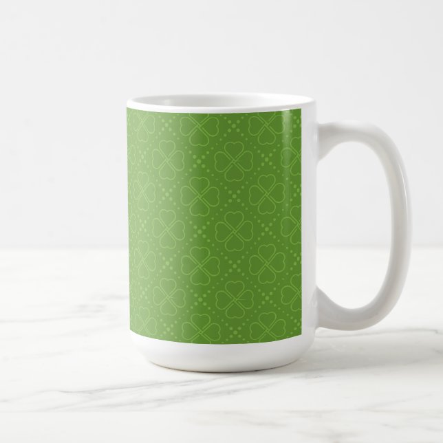 Hjärtaklövermönster Kaffemugg (Höger)