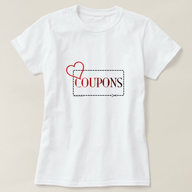 HjärtakupongT-tröja Tee Shirt (Design framsida)