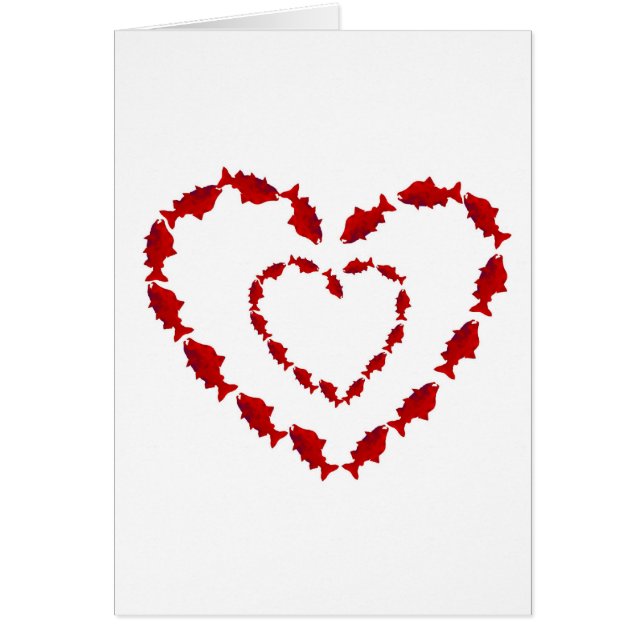 HJÄRTALAXFISK HÄLSNINGSKORT (Framsidan)