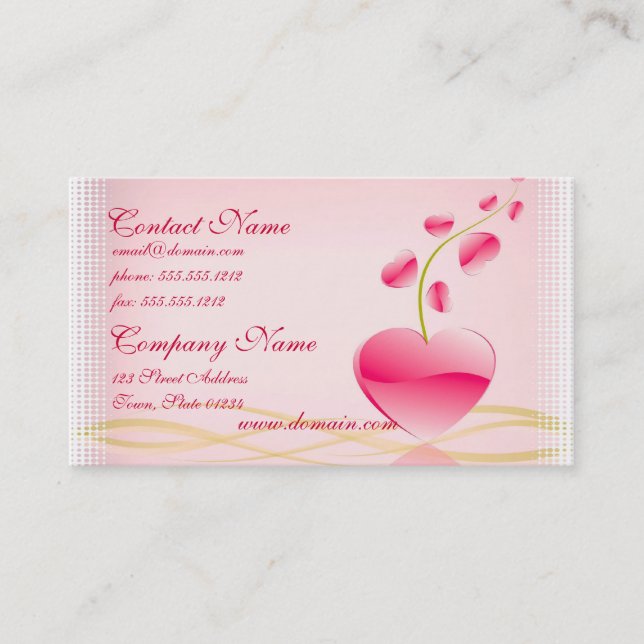 Hjärtalivvisitkort Visitkort (Framsida)