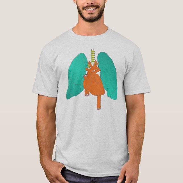 HjärtaLungs Tee Shirt (Framsida)