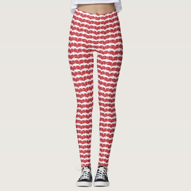 Hjärtamönster 2 leggings (Framsida)