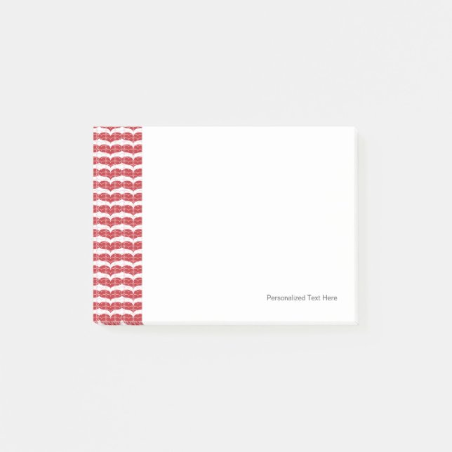 Hjärtamönster 2 post-it block (Framsida)