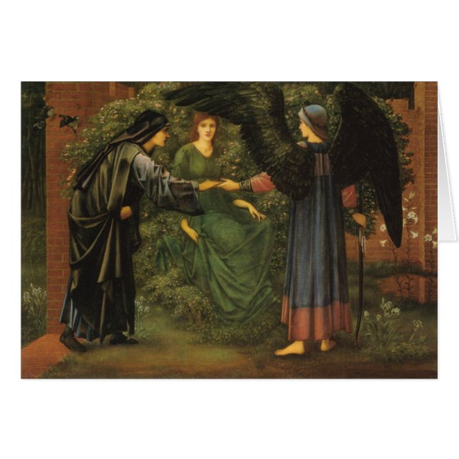 "Hjärtan av ron", vid Edward Burne-Jones Hälsningskort (Framsidan Horizontal)