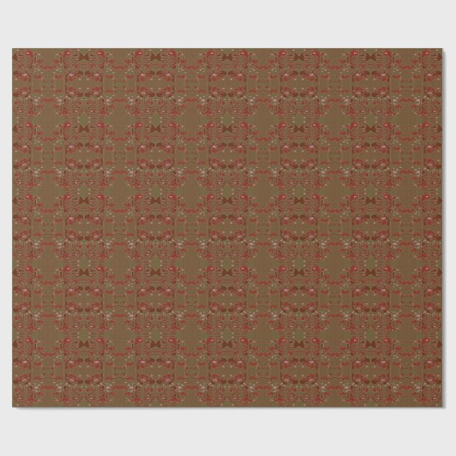 Hjärtan Cupflowers Presentpapper (Platt)