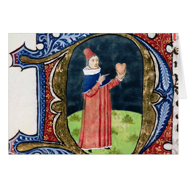 Hjärtan, från 'Traite de Medecine Hälsningskort (Framsidan Horizontal)