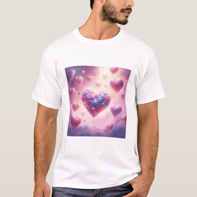 Hjärtan I Molnen T Shirt (Framsida)