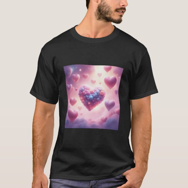 Hjärtan I Molnen T Shirt (Framsida)