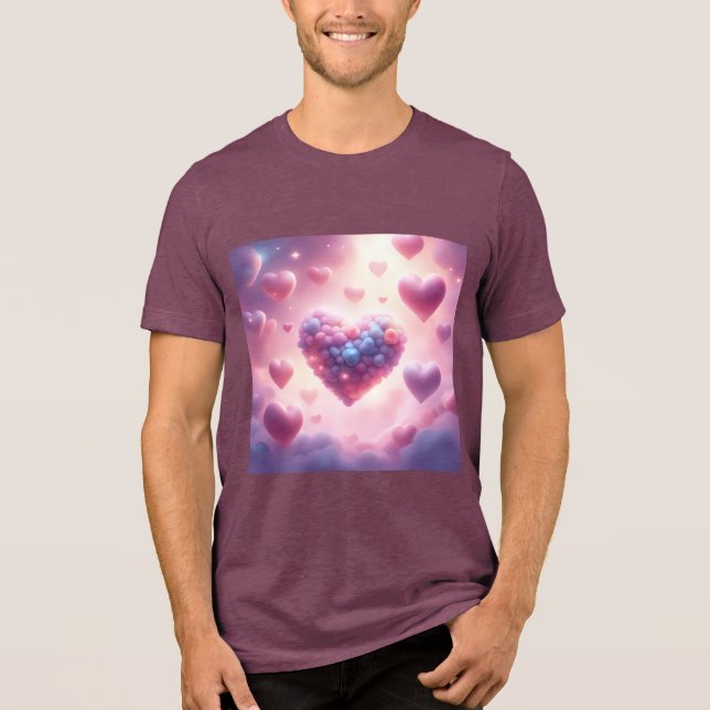 Hjärtan I Molnen T Shirt (Framsida)