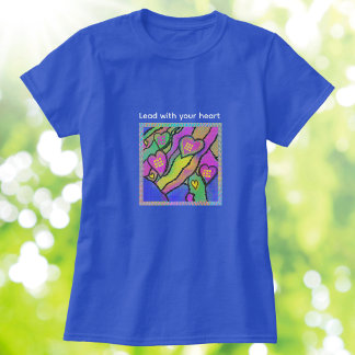 Hjärtan Kärlek Grafisk Trendig T-Shirt